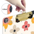 thumbnail image 6 of FORMRS Acrylic Clipboard with Low Profile Clip Standard A4 Letter Size, 12.5" x 9", Beige Retro Flower, 6 of 8