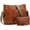 Brown, variant on Crossbody Purse for Women Trendy Vegan Leather Hobo Bags for Women Handbags and Wallet 2PCS With Guitar Shoulder Strap