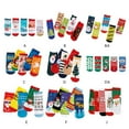 thumbnail image 5 of GYRATEDREAM 5 Pairs Kids Christmas Socks,Fun Novelty Xmas Socks,Kids Warm Socks Winter Crew Socks,Funny Xmas Gifts for 1-12Y Multi-color, 5 of 5