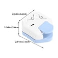 thumbnail image 2 of Raindrops 2Pcs White 3 in 1 Paper Corner Rounder Punch for Scrapbooking Cardstock Crafting Projects, 2 of 8