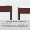 thumbnail image 3 of Orlando Twin XL Solid Wood Foundation Bed in Walnut, 3 of 5