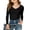 Black, variant on Girls Long Sleeve T-shirt Summer Ribbed T Shirt V-Neck Fitted Casual Basic Tee Kids Junior Cotton Tee Tops Spring Summer Fall Casual Streetwear,Light Gray,S