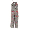 thumbnail image 2 of Big Girl Girls Jumpsuits Floral Graduation Casual Summer Birthday Outfit Coral 8 JKS 2127 BNY Corner, 2 of 4