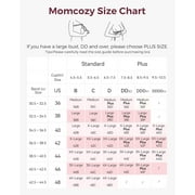 Momcozy Nursing Bras for Breastfeeding, 3.0 Jelly Strip Lift Support Maternity Bra, Seamless Soft Wirefree Pregnancy Bra