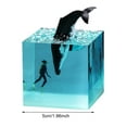 thumbnail image 2 of Decoración de cubo de animales del océano con luz Beluga Killer Whale Megalodon Home Room Decor, 2 of 7