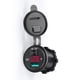 thumbnail image 3 of Auto Barco Motocicleta Impermeable Puerto Usb Dual Led Pantalla Digital Adaptador De Cargador Usb Con Interruptor De Voltímetro,18W 12-24V matsuzay VI008657-02, 3 of 5
