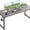 Grey, variant on 63 Inches Small Computer Desk, Work Study Table for Home Office, Kids Student Writing Desk with Headphone Hooks, Grey