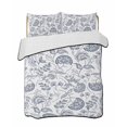 thumbnail image 2 of Quilts Twin XL Size, Pastoral Flowers Soft Comforter Bedding Set for Bed, Vintage Haze Blue Farmhouse Plant Lightweight Quilted Bedspread with Pillow Cover(2 Pieces) for All Season, 68x98 Inch, 2 of 6
