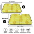 thumbnail image 3 of Balery Gold Pineapple Windshield Sun Shade, Car Front Window Sunshade Cover ,Automotive Interior Portected Blocks Uv Rays For Car Pickup Truck Suv Accessories- Small, 3 of 7