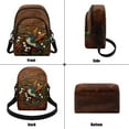 thumbnail image 4 of Xixirimido Brown Hummingbird Lily Pattern Small Sling Backpack Crossbody Sling Bag, Chest Bag Daypack Fanny Pack Cross Body Bag for Shopping Hiking Traveling, 4 of 7
