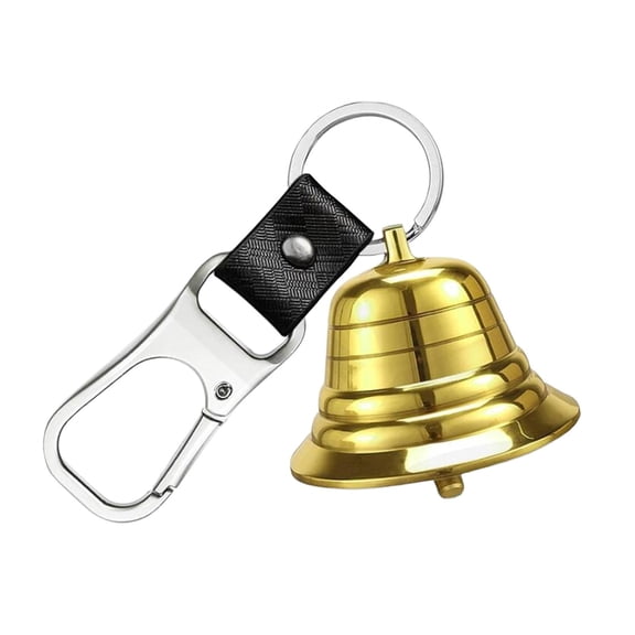 Adorno colgante de metal con forma de oso y gancho Kaychain. Campana para perros ideal para montañismo, viajes, supervivencia, ciclismo y pesca.