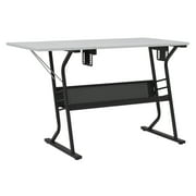 Sew Ready Eclipse Sewing and Craft Table in Black / White