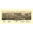 thumbnail image 2 of Stoner 32x17 Black Ornate Wood Framed with Double Matting Museum Art Print Titled - Black Hawk Colorado - Stoner 1882, 2 of 4