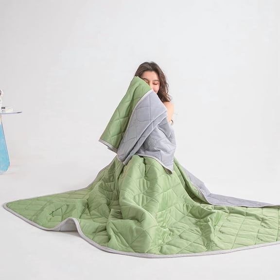 ERDOUY Green Summer Quilts, 70*100cm Thin Quilt, Lightweight Summer Quilt Coverlet, Breathable, Cool & Ultra-Soft Bed Quilt, 1 Piece
