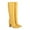 Yellow, variant on Fesfesfes Boots For Women Knee High Fall And Winter Boots Thick High-heeled Snake Print Sleeve Round Toe High Boots Boots US:9.5(43)