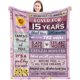 thumbnail image 1 of LHSHID 15 Year Old Girl Gifts for Birthday Quinceanera Gifts Blanket Gifts for 15 Year Old Girls 15th Birthday Decorations for Girls 15 Year Old Girl Gift Ideas Teen Girls Gifts Blanket 30"x40", 1 of 7