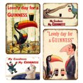 thumbnail image 1 of Póster Guinness Placa Metal Vintage Pintura Hierro Rectangular 20x30cm 4 Uds., 1 of 9