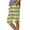 Mint Green Womens Shorts, variant on Cotton Linen Shorts for Women Knee Length Elastic Mid Waisted Straight Leg Side Split Striped Printed Color Block Bermuda Short with Pockets