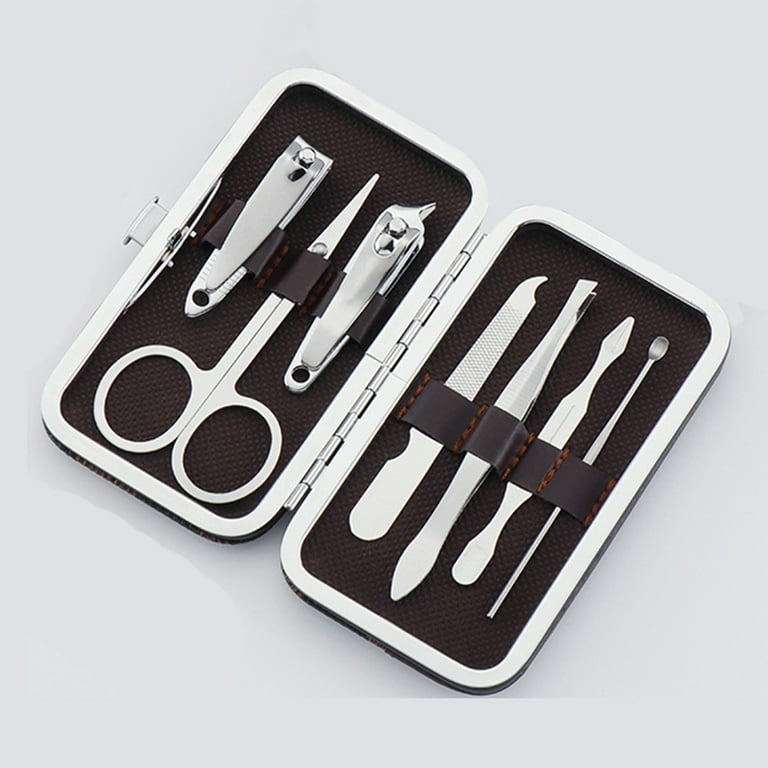 Image 1 of 7pcs Nail Clipper Cutter Trimmer Kit Manicure Pedicure Grooming Set Nail Care with Travel Case;7pcs Nail Clipper Cutter Trimmer Kit Manicure Pedicure Grooming Set
