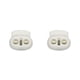 thumbnail image 3 of Qarigey 100 Piezas Tapón de plástico Cordón Cordón Bloqueo Topes Resorte Frijol Sujetador Cuerda Toggle Cordón Blanco 3 1.71.55 Blanco 3 1.7*1.55 2piezas, 3 of 6
