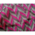 thumbnail image 4 of oneOone Silk Tabby Fuschia Pink Fabric Stripes Dress Material Fabric Print Fabric By The Yard 42 Inch Wide-SRO, 4 of 4