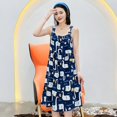 thumbnail image 1 of Pijama de fresa para mujer, camisón de estilo coreano, vestido de noche de encaje para dormir, ropa de dormir con tirantes finos para el hogar, novedad de verano, 1 of 4