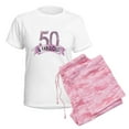 thumbnail image 6 of CafePress - 50 & Fabulous Diamonds Pajamas - Women's Short Sleeve Print T-Shirt and Pants Light Cotton Pajama Set, 6 of 7