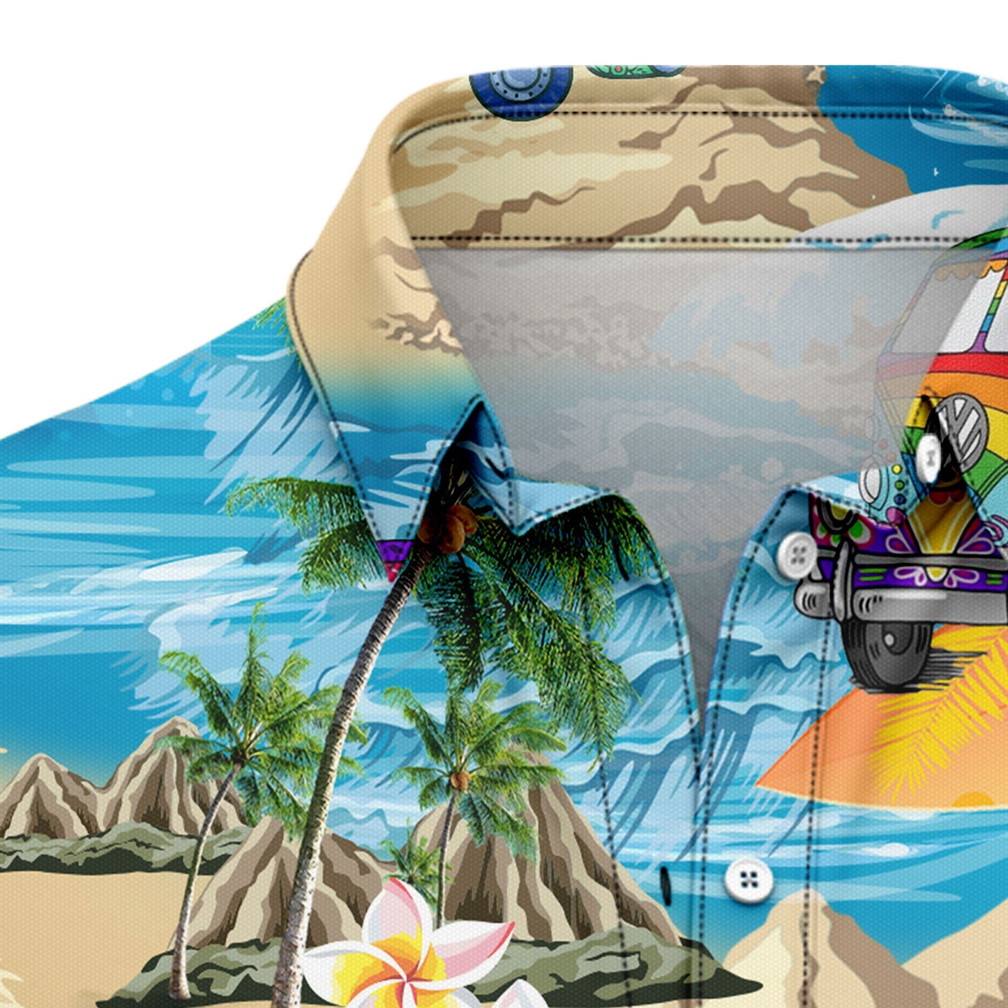 Hippie Bus Aloha Hawaiian Shirt