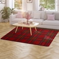 thumbnail image 3 of Red Colored Diamond Grid Home Decor Living Room Carpet Non-slip Hotel Lobby Floor Mat Kitchen Bedroom Entrance Doormat s, 3 of 7