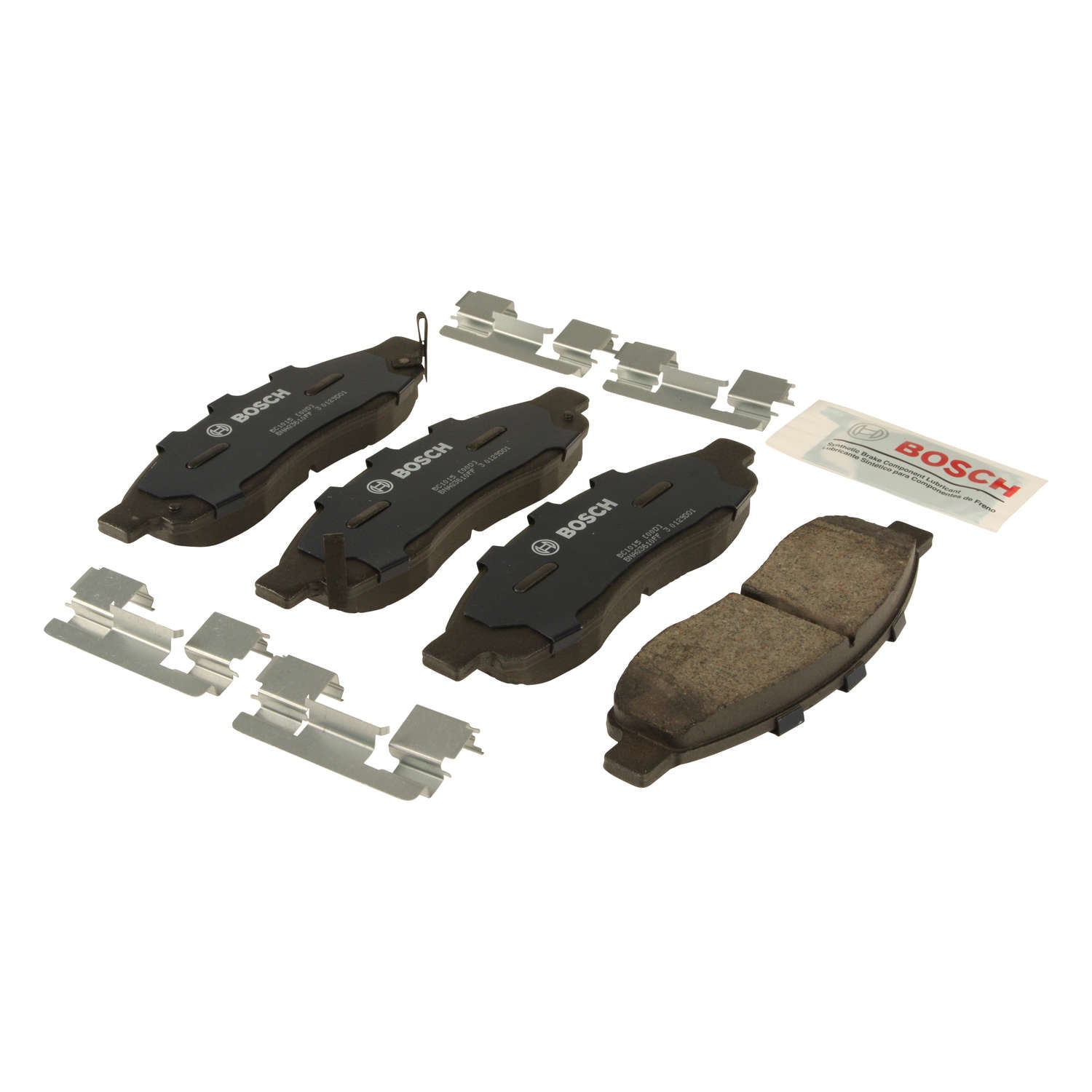 Bosch Quiet Cast Ceramic w/Hardware Brake Pad Set, and Shims