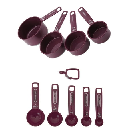 Measuring Set Maroon 9pcs