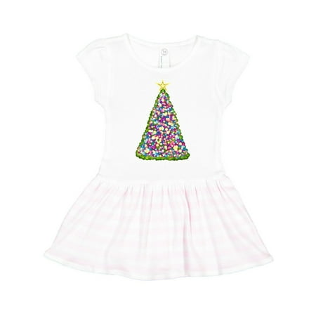 

Inktastic Christmas Tree of Lights Gift Toddler Girl Dress