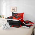 thumbnail image 6 of Homewish Gamepad Gaming 7-Piece Twin Bedding Sets,Modern Video Game Bedding Comforter Set,Red Black Sheet Sets For Kids,Luxury Bedroom Decor Reversible, 6 of 8