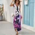 thumbnail image 6 of Funny Cute Panda Sleeveless Dress Woman Fashion Long Dresses Women's Summer Suit Dress 2025, 6 of 7