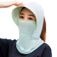 thumbnail image 2 of Joernso Women Full Face Neck Cover Breathable Sun Hat Outdoor Cycling Wide Brim Cap, 2 of 8