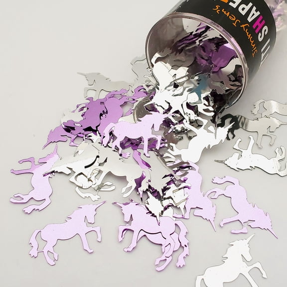 Confetti Unicorn Pink, Silver - Half Pound (8 oz) - CCL9051