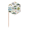 thumbnail image 1 of Travelling in South Korea Toothpick Flags Cupcake Picks Party Celebration, 1 of 3