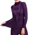 thumbnail image 1 of Qarigey Traje de calzoncillos largos para mujer, conjunto de ropa interior de cuello medio alto para mujer, ropa interior de invierno cálido para clima Ropa interior Azul Qarigey AP013736-03, 1 of 6