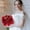 Red, variant on Clearance Under $5!Yyuenw Wedding Bouquets for Bride Bridesmaid, 10 inches Champagne Artificial Roses Flowers for Wedding Valentine's Day Church Home Decoration
