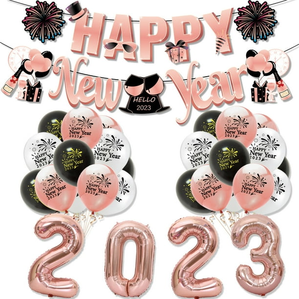 Happy New Years Nouvel An Décoration 2023 Nouvel An Fête De Fête