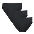 thumbnail image 1 of Fem Intimates Laser Cut Scalloped Bikini - 3 Pk, 1 of 4