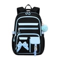 thumbnail image 2 of AHMOMEI Cute Bow 3 Pieces Backpack Set, Cute Student Bookbag Lightweight Large Capacity with Lunch Bag & Pencil Case Daily, Picnic, Travel & Outdoor Activities, 2 of 4