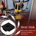 thumbnail image 2 of 3D Printer Extruder Heat Sink MK7 MK8 heat radiator Extruder Copper Heat Radiator 3D Printer Accessory, Black, C type, 2 of 7