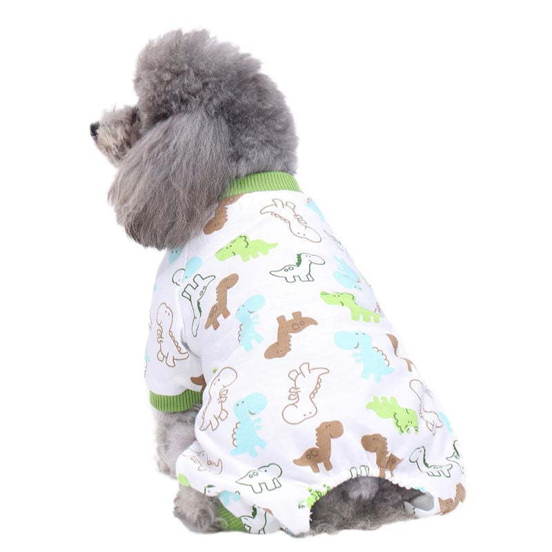 Dog Cotton Pajamas Sleepwear Small Dog Soft Clothes Pet Jumpsuit Coat ...