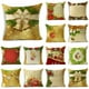 thumbnail image 2 of Fundas de almohada navideñas de bienvenida para sofá, decoración del hogar, Bolas brillantes doradas, Poinsettia, 40 cm, 45 cm, 50cm, 2 of 4