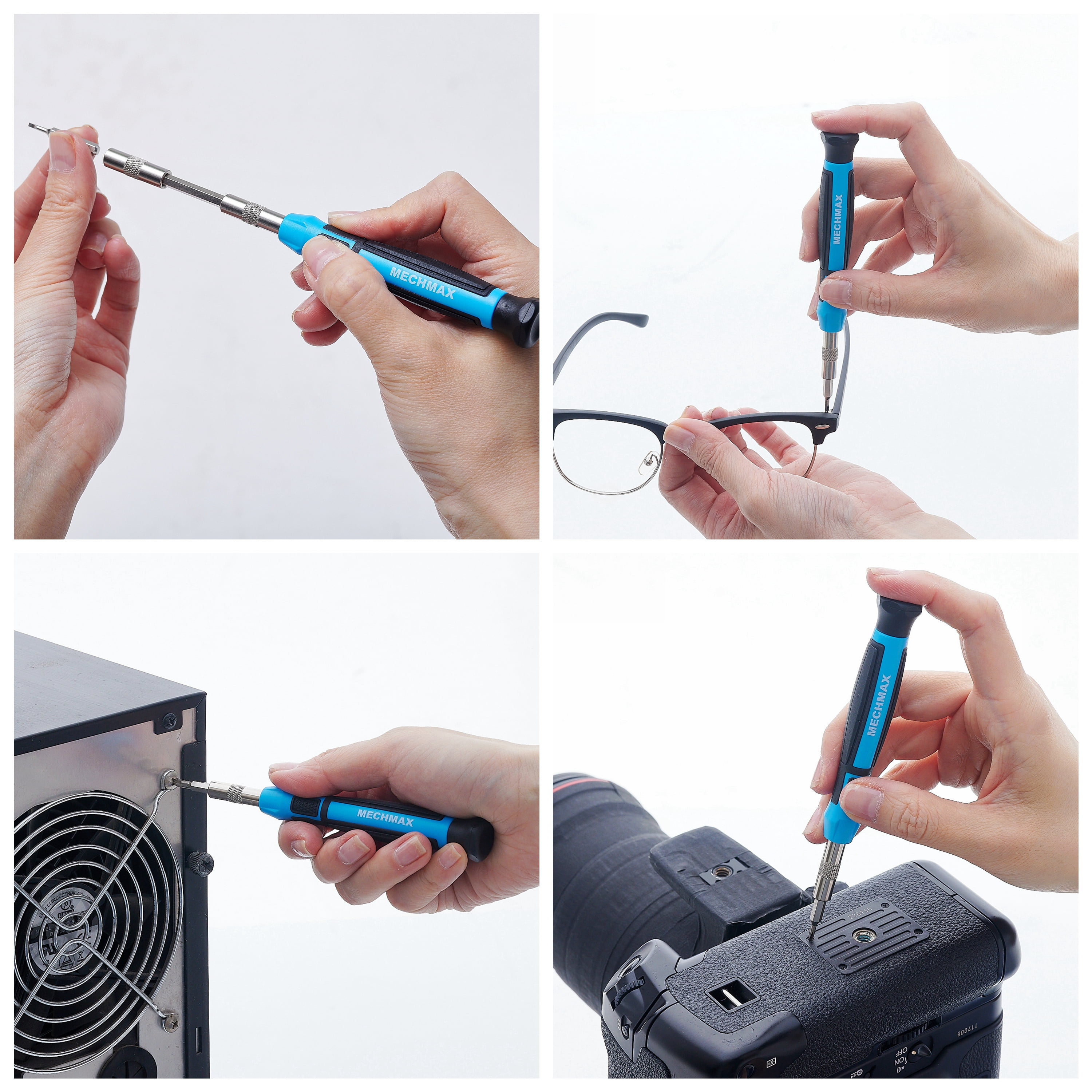 MECHMAX 68-Piece Ratcheting Screwdriver Set - Magnetic Bit Driver Kit with Sockets & Precision Tools in Impact Case, Home & Auto DIY Gift - MM8801