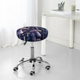 thumbnail image 7 of Honeii Floral Hippie Mushrooms Bar Stool Covers – Perfect Fit for 12" to 14" Round Stools, Crease-Resistant, Stretchy, Washable & Dustproof Seat Slipcovers-13 inch, 7 of 7