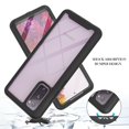 thumbnail image 6 of Galaxy S20 FE Case with Built-in Screen Protector, Dteck Full Body Protection Hybrid Rugged Shockproof Case Transparent Clear PC Back Cover for Samsung Galaxy S20 FE, Black, 6 of 6