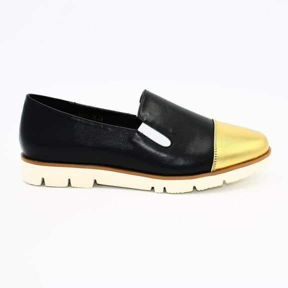 Metallic Cap Toe Loafer - 1936 Boutique Style 7001-32