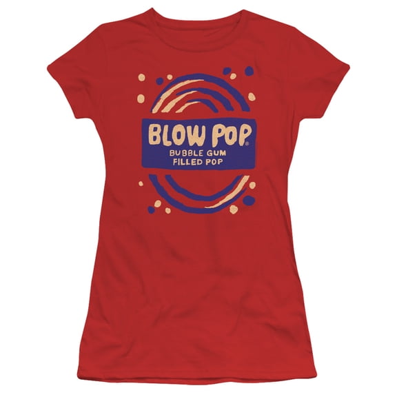 Tootsie Roll Blow Pop Rough S/S Junior Women's T-Shirt Sheer Red